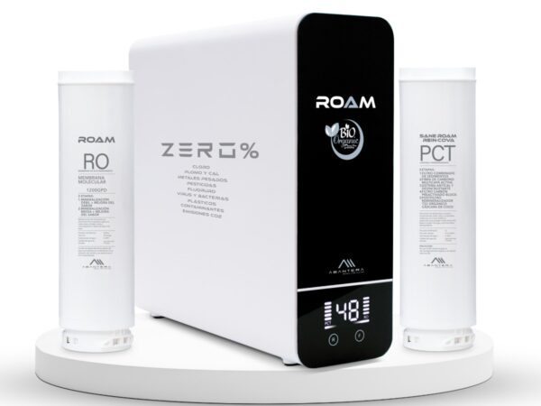 Purificador zero roam flujo directo 1200gpd antical y desincrustante