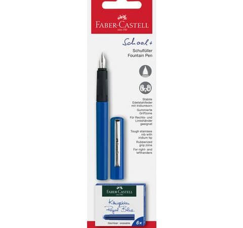 149811 school+Â fountain pen,Â blue on blister card