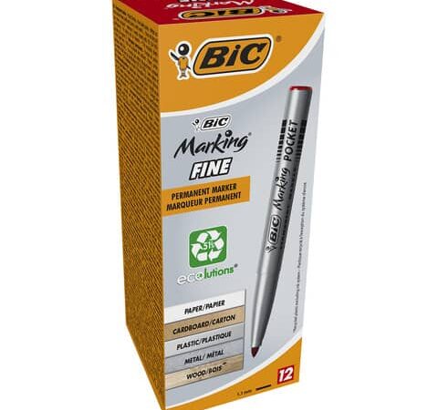 Bic marking eco 1445 permanent mkr pocket permanent marker ink r