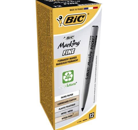 Bic marking eco 1445 permanent mkr pocket permanent marker ink b