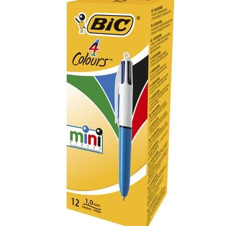 Bic 4 color mini ballpoint pen bt012s box 12 bcl
