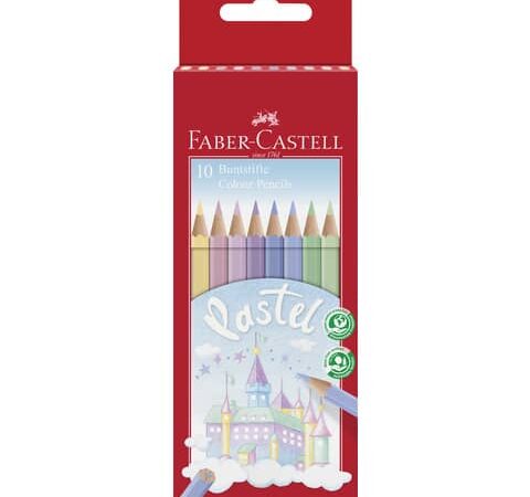 111211 colour pencils pastel hexagonal 10 box