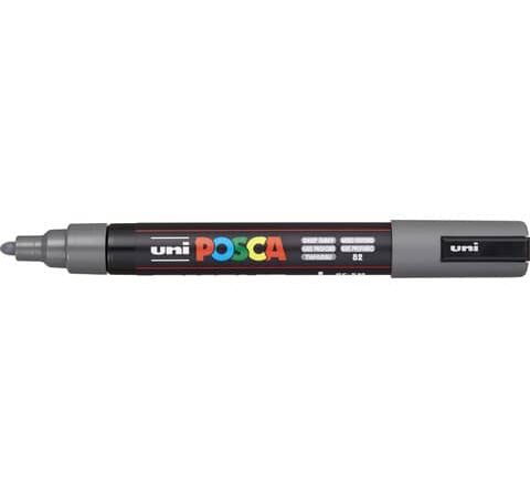 182532 paint marker uni posca pc 5m deep grey