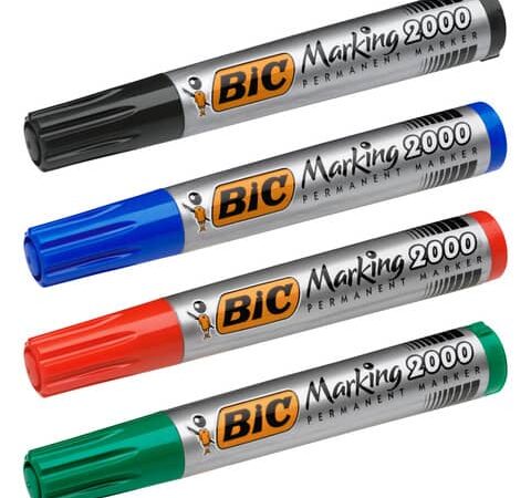 Bic marking eco 2000 permanent mkr conical ink assorted colours