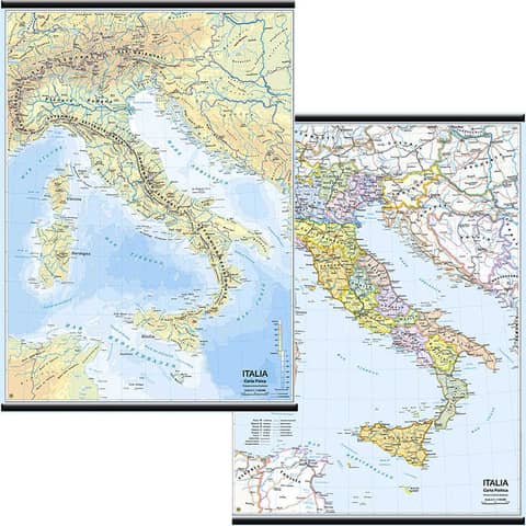 Italia carta murale scolastica MS01PL Belletti Italia carta murale scolastica ms01pl belletti
