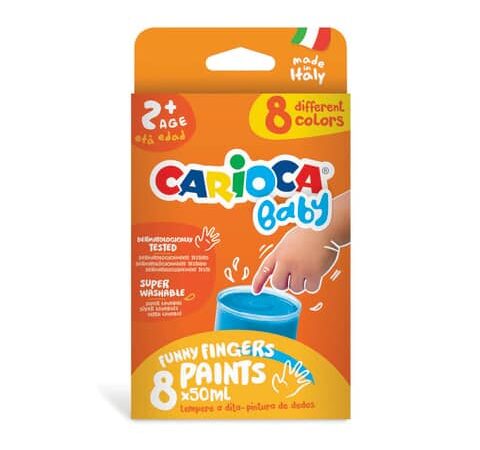 43174 carioca baby finger paints 8x50ml