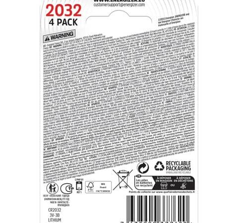 Enr lithium cr2032 display card hero image back upn 165580 intl