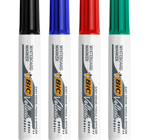 Bic velleda 1791 velleda plas chisel cet ink assorted colours bl