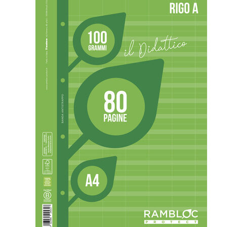 133631 8023485 245317 ricambio didattico a4 rigo a banda