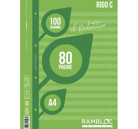 133633 8023485 245270 ricambio didattico a4 rigo c banda