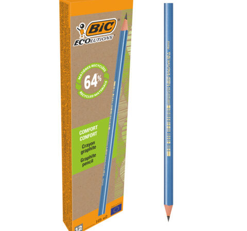 Bic 691 evolution triangular graphite pencil bt012 box 12