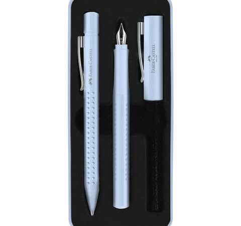 201524 Fountain pen M+ballpoint pen set Grip 2010 sky blue